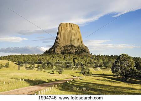 Stock Photograph - Devils Tower National Monument; Wyoming United States Of America. Fotosearch