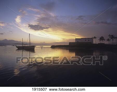 Dhows And Church Of Santo Antonio At Dawn View Large Photo Image Stock Photo - Dhows And Church Of Santo Antonio At Dawn. Fotosearch