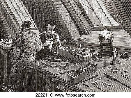 Stock Image - Diamond Cleaving In Amsterdam, The Netherlands In The 19Th Century. Cleaving Is The Separation Of A Piece Of Rough Diamond Into Separate Pieces. From Pictures From Holland By Richard Lovett, Published 1887.. Fotosearch