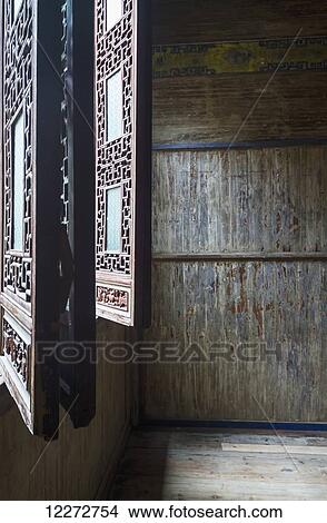 Picture - Dining room in Chengzhi Hall, Hongcun, Anhui, China. Fotosearch