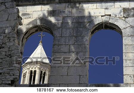 Stock Photo - Diocletian's Palace As Seen Through Stone Archways. Fotosearch
