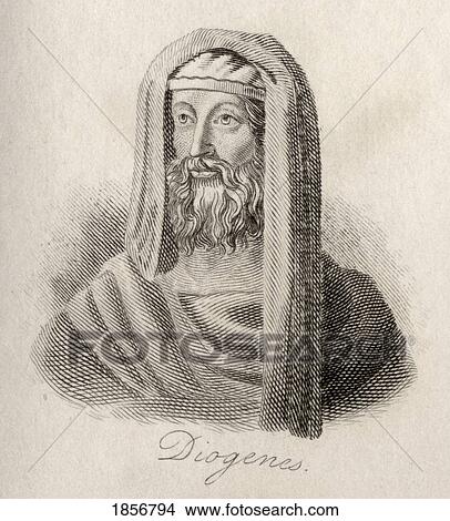 Picture - Diogenes Of Sinope, D. C. 320 Bc. Greek Philosopher. Engraved By J. W. Cook.. Fotosearch