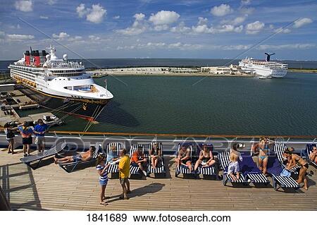 Disney Cruise Ship; Cocoa Beach, Florida, Usa View Large Photo Image Stock Photo - Disney Cruise Ship; Cocoa Beach, Florida, Usa. Fotosearch