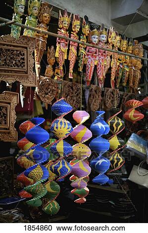 Stock Image - Display Of Crafts For Sale. Fotosearch