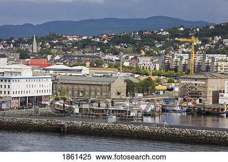 Stock Photography - Docks, Trondheim, Norway, Scandinavia. Fotosearch