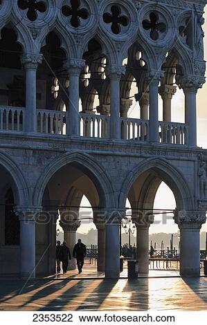 Stock Image - Doge's Palace; Venice, Italy. Fotosearch