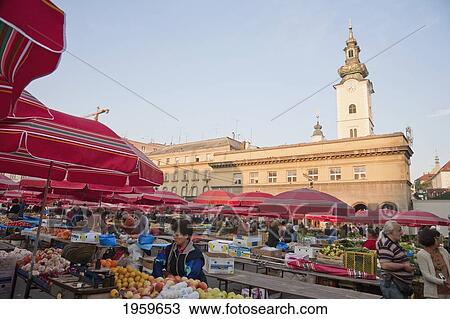 Dolac Fruit And Vegetable Market, Zagreb, Grad Zagreb, Croatia View Large Photo Image Stock Image - Dolac Fruit And Vegetable Market, Zagreb, Grad Zagreb, Croatia. Fotosearch