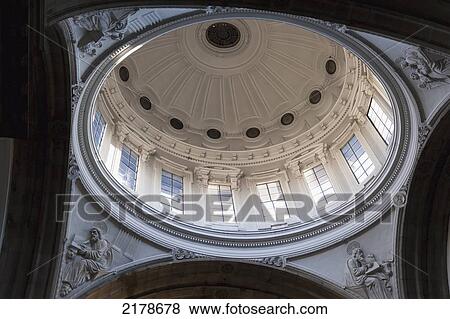 Stock Photo - Dome Ceiling With Windows; Guatemala City Guatemala. Fotosearch