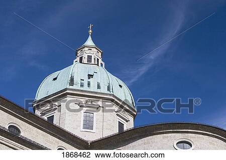 Stock Image - Dome Of A Cathedral, Salzburg, Austria. Fotosearch