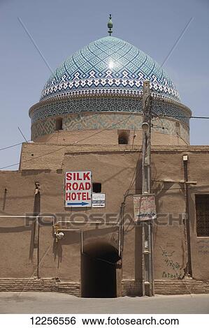 Stock Photograph - Dome of Imamzade Rokna al-Din; Yazd, Iran. Fotosearch