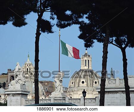 Stock Image - Dome Of Santa Maria Di Loreto And Dome Di Maria. Fotosearch