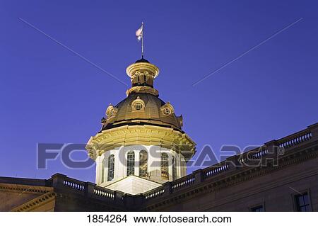 Picture - Dome Of South Carolina State House, Columbia, South Carolina, Usa. Fotosearch