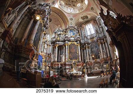 Stock Photo - Dominican Church Of The Holy Spirit, Vilnius, Lithuania. Fotosearch