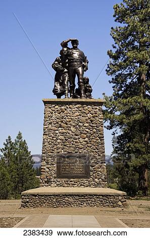 Stock Photo - Donner Pass memorial; Truckee, California, United States of America. Fotosearch
