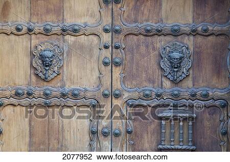 Stock Image - Door- Antigua, Sacatep. Fotosearch
