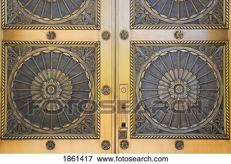 Stock Photo - Door Detail Of Old City Hall, Phoenix, Arizona, Usa. Fotosearch