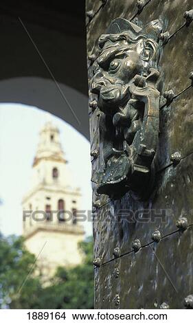 Door Knocker At The Mezquita, Close Up View Large Photo Image Picture - Door Knocker At The Mezquita, Close Up. Fotosearch