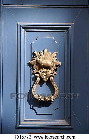 Door Knocker With Guild Sign View Large Photo Image Stock Image - Door Knocker With Guild Sign. Fotosearch