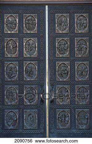 Doors Of St Francis Of Assisi Cathedral In Santa Fe, New Mexico, Usa View Large Photo Image Stock Photograph - Doors Of St Francis Of Assisi Cathedral In Santa Fe, New Mexico, Usa. Fotosearch