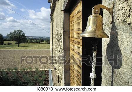 Doorway Bell On Rural Stone House View Large Photo Image Stock Image - Doorway Bell On Rural Stone House. Fotosearch