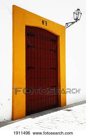 Stock Photograph - Doorway Into Bull Ring, Seville, Spain. Fotosearch
