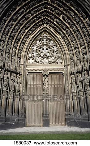 Stock Photo - Doorway Of St. Ouen Church. Fotosearch