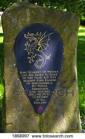 Dore, South Yorkshire, England; Memorial Stone For King Ecgbert View Large Photo Image Stock Photo - Dore, South Yorkshire, England; Memorial Stone For King Ecgbert. Fotosearch
