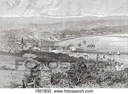 Douglas Bay, Isle Of Man, In The Late 19Th Century. From Our Own Country Published 1898 View Large Photo Image Stock Image - Douglas Bay, Isle Of Man, In The Late 19Th Century. From Our Own Country Published 1898. Fotosearch