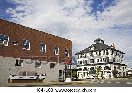 Stock Photo - Downtown Anacortes; Anacortes, Washington State, Usa. Fotosearch