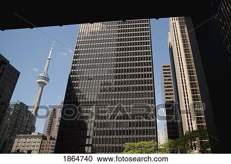 Stock Image - Downtown Buildings; Toronto, Ontario, Canada. Fotosearch