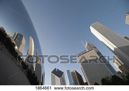 Downtown Chicago, Illinois, Usa View Large Photo Image Stock Image - Downtown Chicago, Illinois, Usa. Fotosearch
