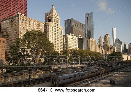 Stock Image - Downtown Chicago, Illinois, Usa. Fotosearch