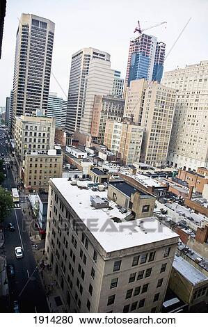 Downtown Philadelphia View Large Photo Image Stock Image - Downtown Philadelphia. Fotosearch