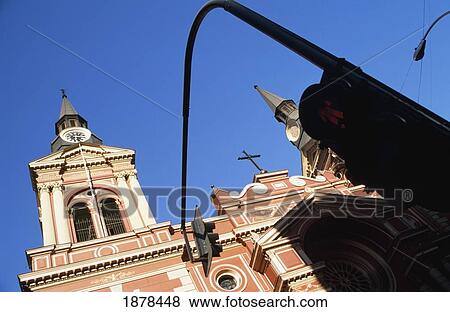 Downtown Santiago View Large Photo Image Stock Photo - Downtown Santiago. Fotosearch