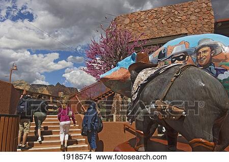 Picture - Downtown Sedona, Arizona, Usa. Fotosearch