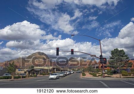 Downtown Sedona, Arizona, Usa View Large Photo Image Stock Image - Downtown Sedona, Arizona, Usa. Fotosearch