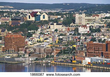 Downtown St. John's, Newfoundland, Canada View Large Photo Image Stock Photo - Downtown St. John's, Newfoundland, Canada. Fotosearch
