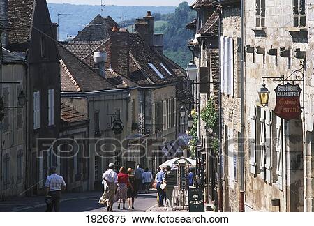 Downward Sloping Street Scene View Large Photo Image Stock Photography - Downward Sloping Street Scene. Fotosearch