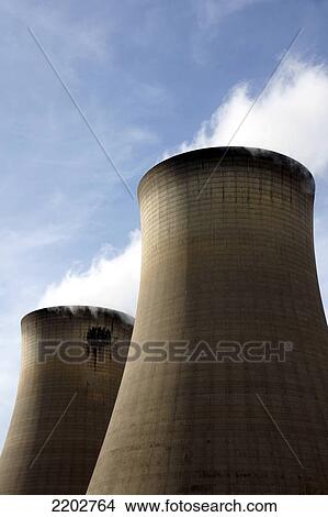 Picture - Drax Power Station, near Selby; North Yorkshire, England. Fotosearch