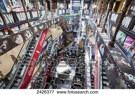 Stock Photo - Dreamtown shopping arcade; Kiev, Ukraine. Fotosearch