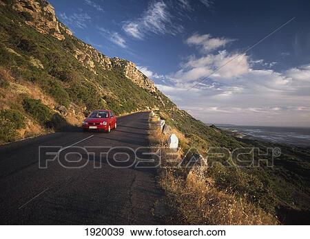 Stock Photo - Driving Along At Dusk. Fotosearch