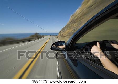 Driving Down Highway 1 Along The Big Sur Coast View Large Photo Image Stock Image - Driving Down Highway 1 Along The Big Sur Coast. Fotosearch