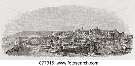 Stock Photography - Drogheda, County Louth, Ireland C. 1680. From The Book Short History Of The English People By J. R. Green Published London 1893.. Fotosearch