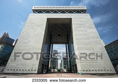 Dubai International Financial Centre Facade; Dubai, United Arab Emirates View Large Photo Image Stock Photography - Dubai International Financial Centre Facade; Dubai, United Arab Emirates. Fotosearch
