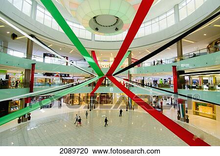 Stock Image - Dubai Mall Interior, Dubai, Uae. Fotosearch