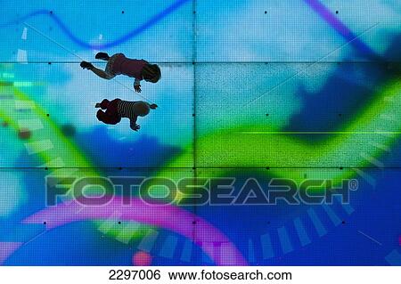 Dubai Mall Shopping Centre, Dubai, Uaelooking Down On Two Young Children On Illuminated Led Floor View Large Photo Image Stock Photograph - Dubai Mall Shopping Centre, Dubai, Uaelooking Down On Two Young Children On Illuminated Led Floor. Fotosearch