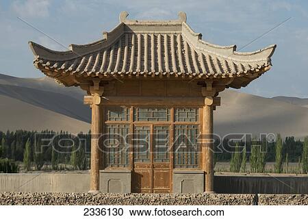 Stock Image - Dun Huang Silk Road Hotel; Jiuquan, Gansu, China. Fotosearch
