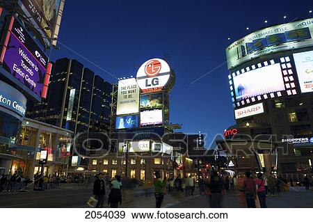 Dundas Square, Toronto, Ontario View Large Photo Image Stock Photo - Dundas Square, Toronto, Ontario. Fotosearch
