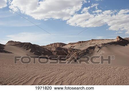 Stock Image - Dunes In The Valle De La Luna (Moon Valley), San Pedro De Atacama, Antofagasta Region, Chile. Fotosearch