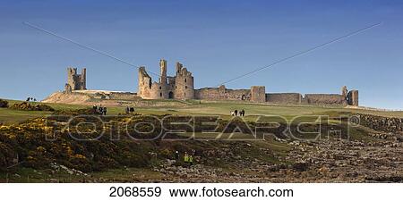 Dunstanburgh Castle; Northumberland England View Large Photo Image Stock Photo - Dunstanburgh Castle; Northumberland England. Fotosearch